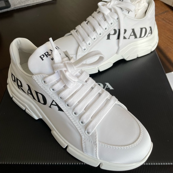 Prada Shoes - Prada Nylon Bicolor Logo Trainer Sneakers - Women size 38 - Brand NEW